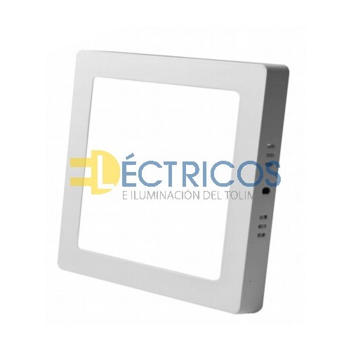 PANEL LED SOBREPONER 24W 10" BLANCO CUADRADO COLOR: 6500K