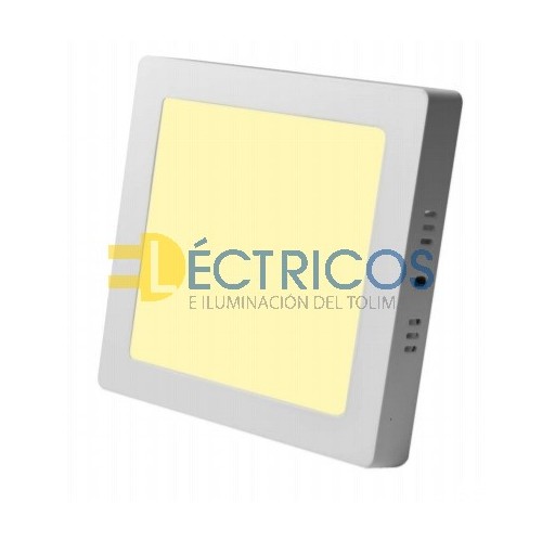 PANEL LED SOBREPONER 6W 4" CUADRADO LUZ CALIDA 3000K