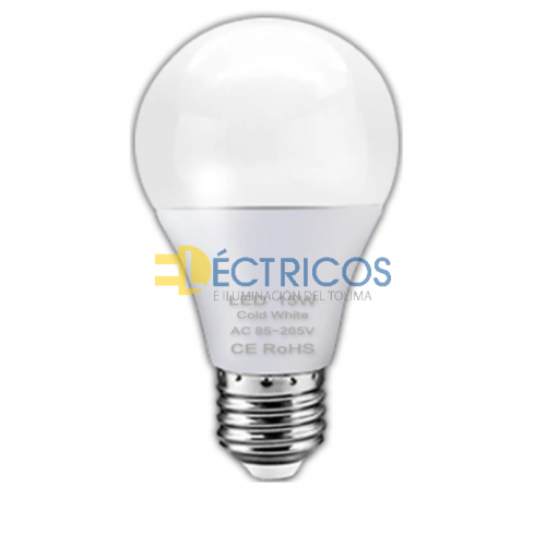 BOMBILLO LED 15W E27 6500K ALTA CALIDAD ÍNDICE DE COLOR: 80