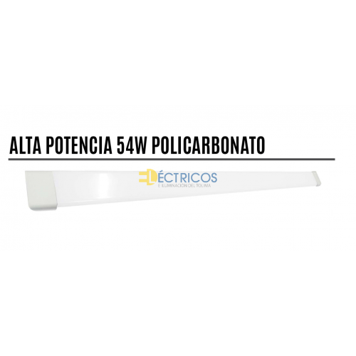 LAMPARA ALTA POTENCIA 54W 120CM POLICARBONATO 50 60HZ 25000H ALTA DURABILIDAD