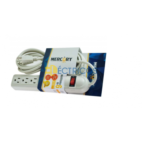 MULTITOMA 6 SALDIAS 1M CABLE CON PROTECCION COLOR: BLANCO - TENSIÓN 127V FRECUENCIA: 60 HZ