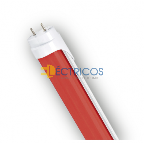 TUBO LED 20W ROJO 1.2MTS 20.000 HORAS NO DIMERIZABLE. 2 AÑOS DE GARANTIA