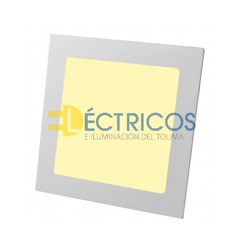 PANEL LED CUADRADO 6W 4" INCRUSTAR LUZ CALIDA 3000K